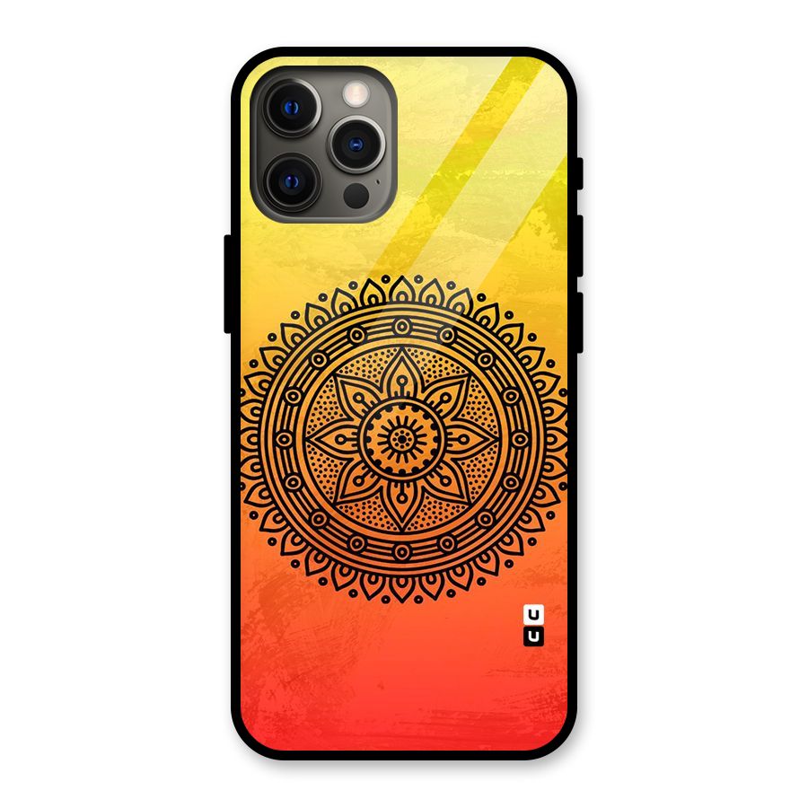 Beautiful Circle Art Glass Back Case for iPhone 12 Pro Max