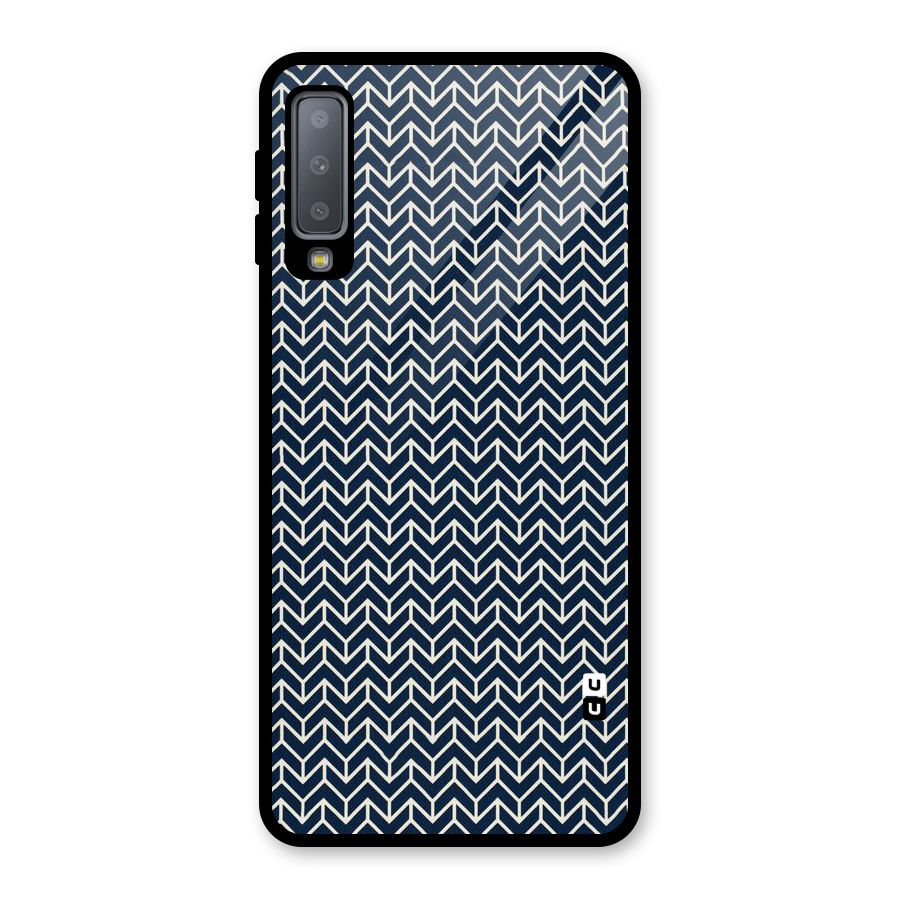 Beautiful Design Glass Back Case for Galaxy A7 (2018)