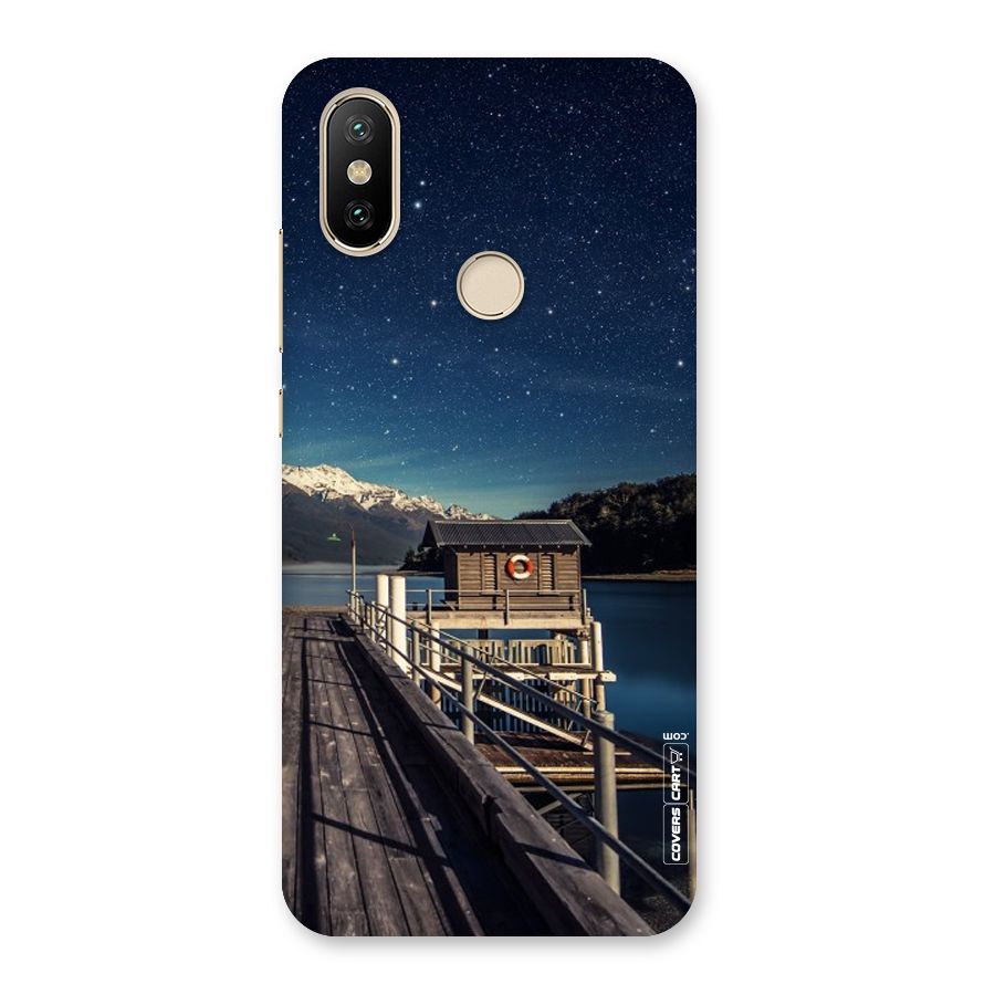 Beautiful Dock Hut Back Case for Mi A2