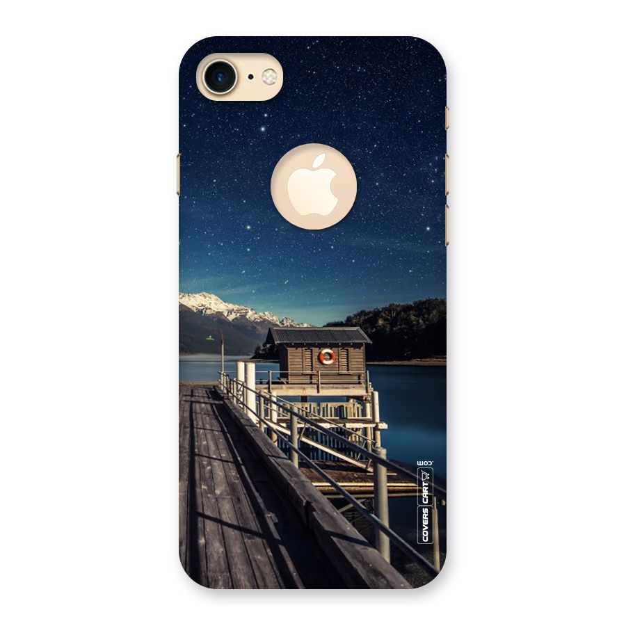 Beautiful Dock Hut Back Case for iPhone 8 Logo Cut