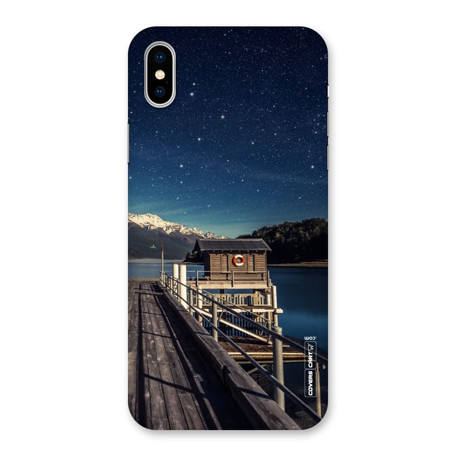 Beautiful Dock Hut Back Case for iPhone XS