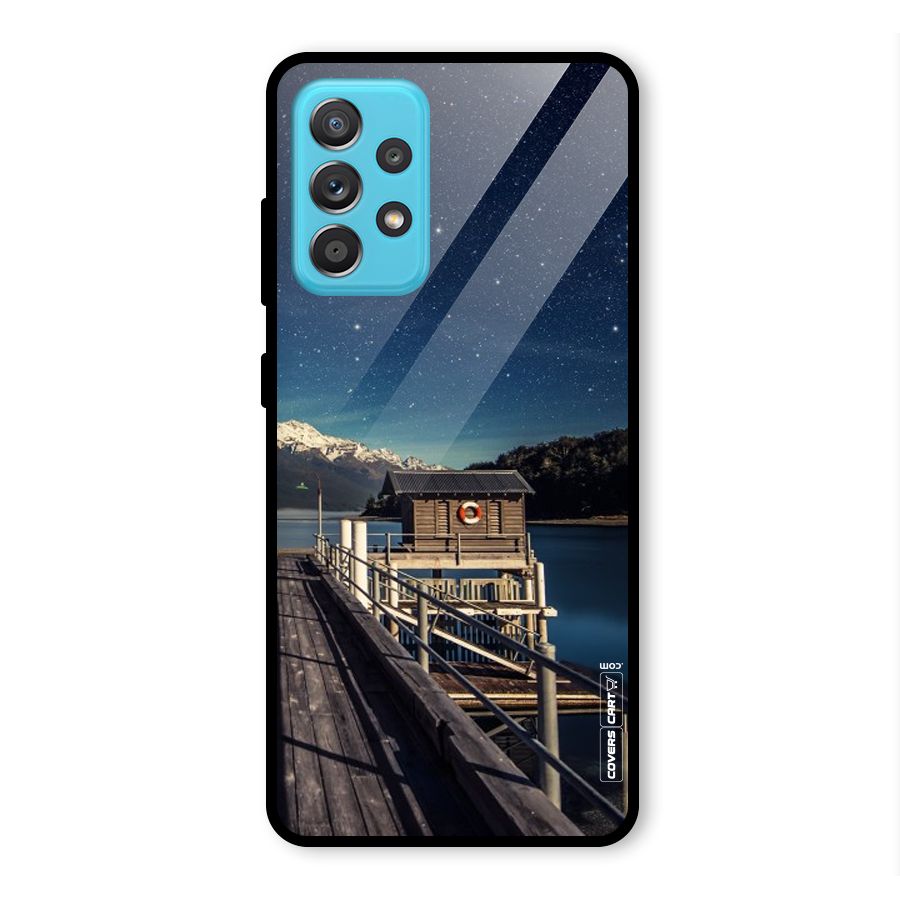 Beautiful Dock Hut Glass Back Case for Galaxy A52