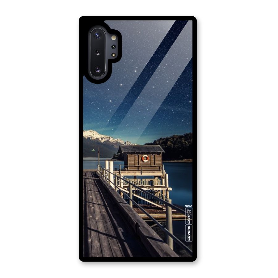 Beautiful Dock Hut Glass Back Case for Galaxy Note 10 Plus