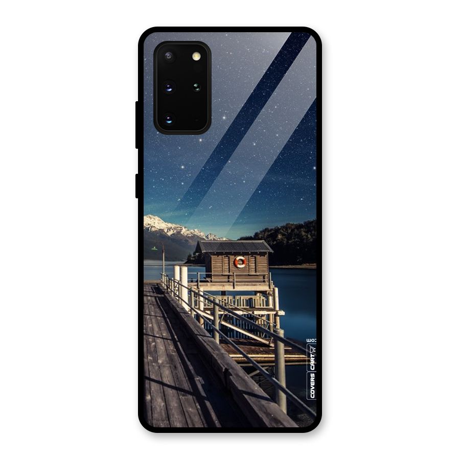 Beautiful Dock Hut Glass Back Case for Galaxy S20 Plus
