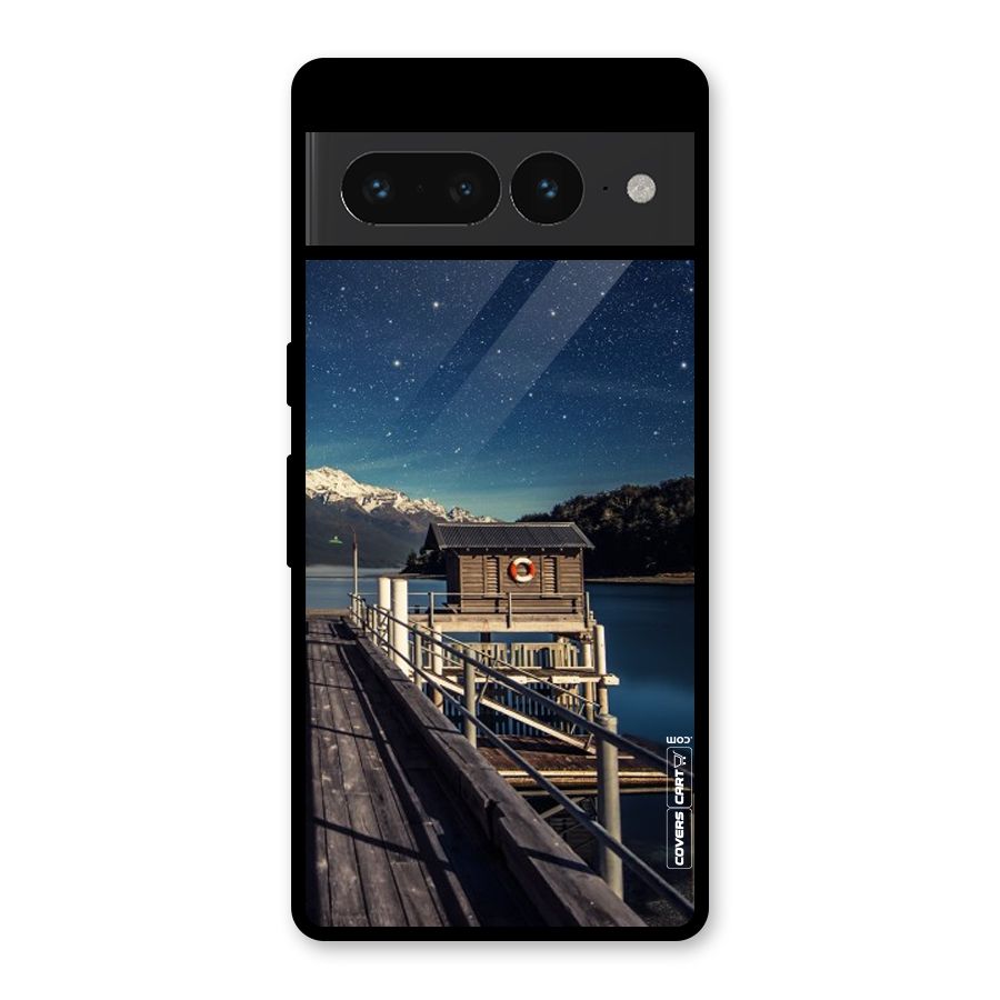 Beautiful Dock Hut Glass Back Case for Google Pixel 7 Pro