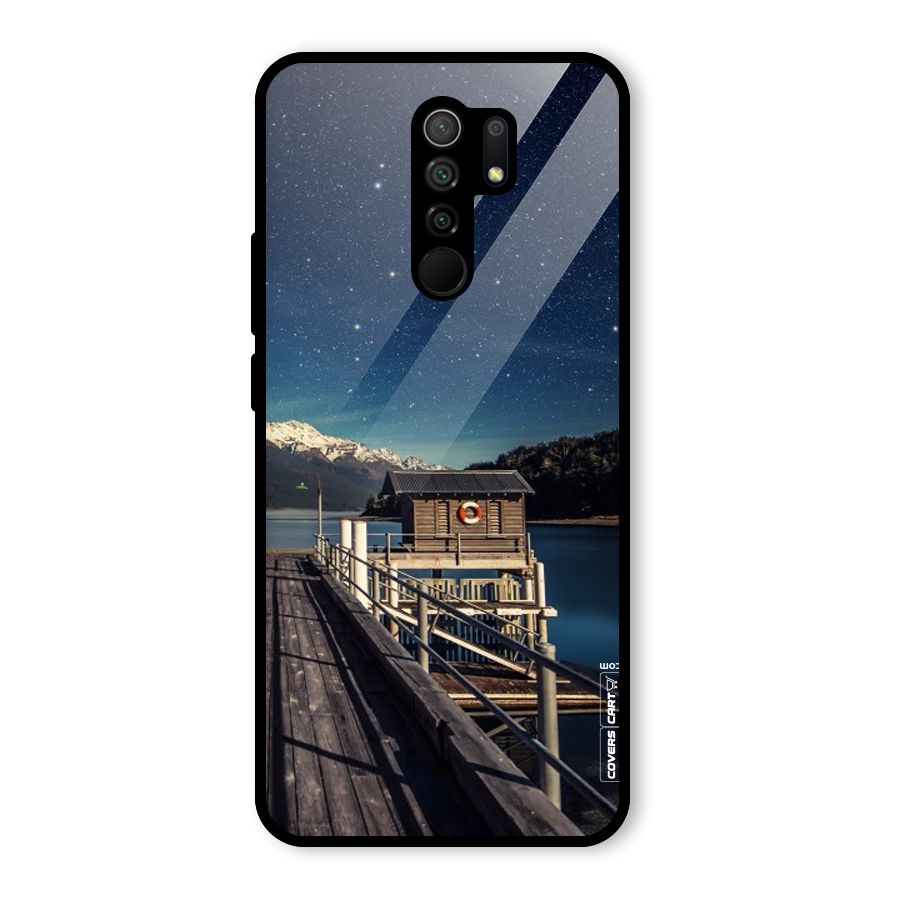 Beautiful Dock Hut Glass Back Case for Poco M2