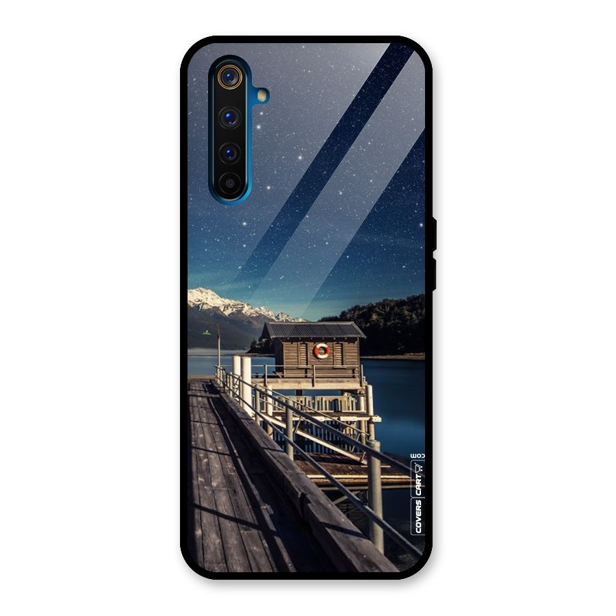 Beautiful Dock Hut Glass Back Case for Realme 6 Pro