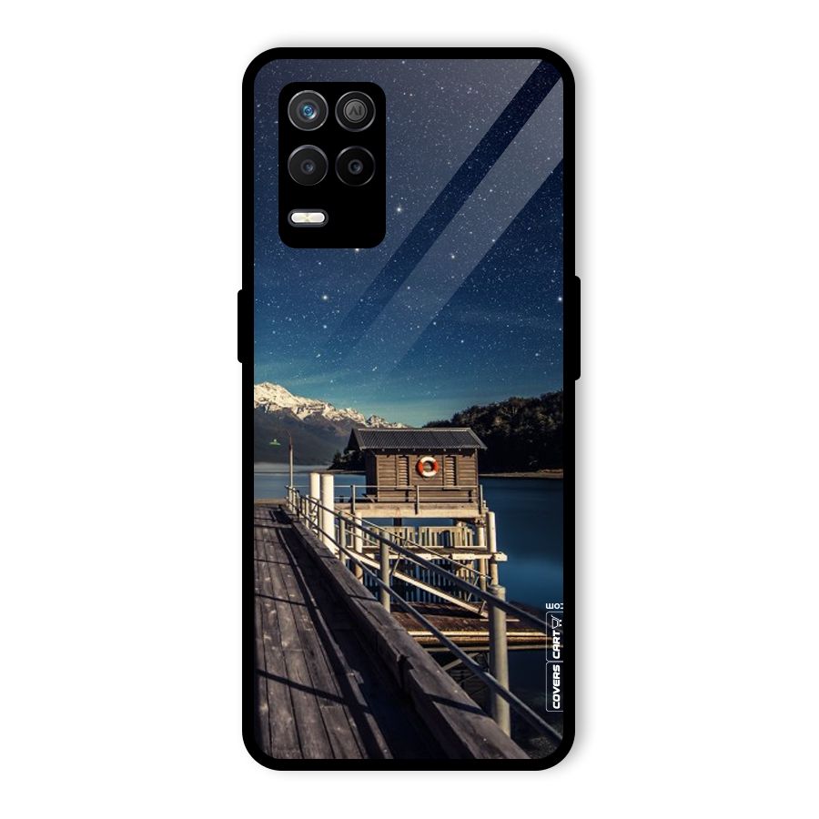 Beautiful Dock Hut Glass Back Case for Realme 9 5G