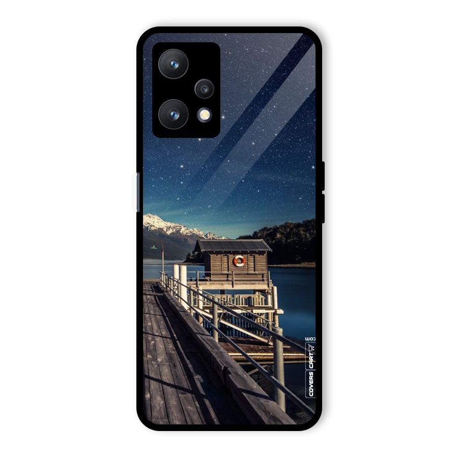 Beautiful Dock Hut Glass Back Case for Realme 9 Pro 5G
