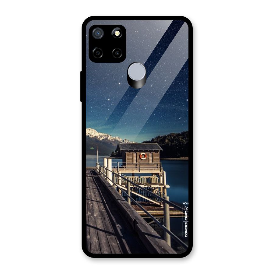 Beautiful Dock Hut Glass Back Case for Realme C12