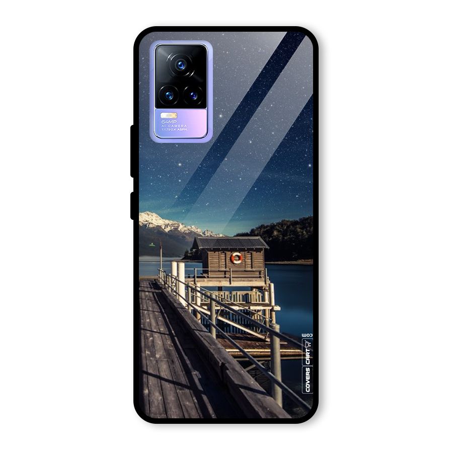 Beautiful Dock Hut Glass Back Case for Vivo Y73