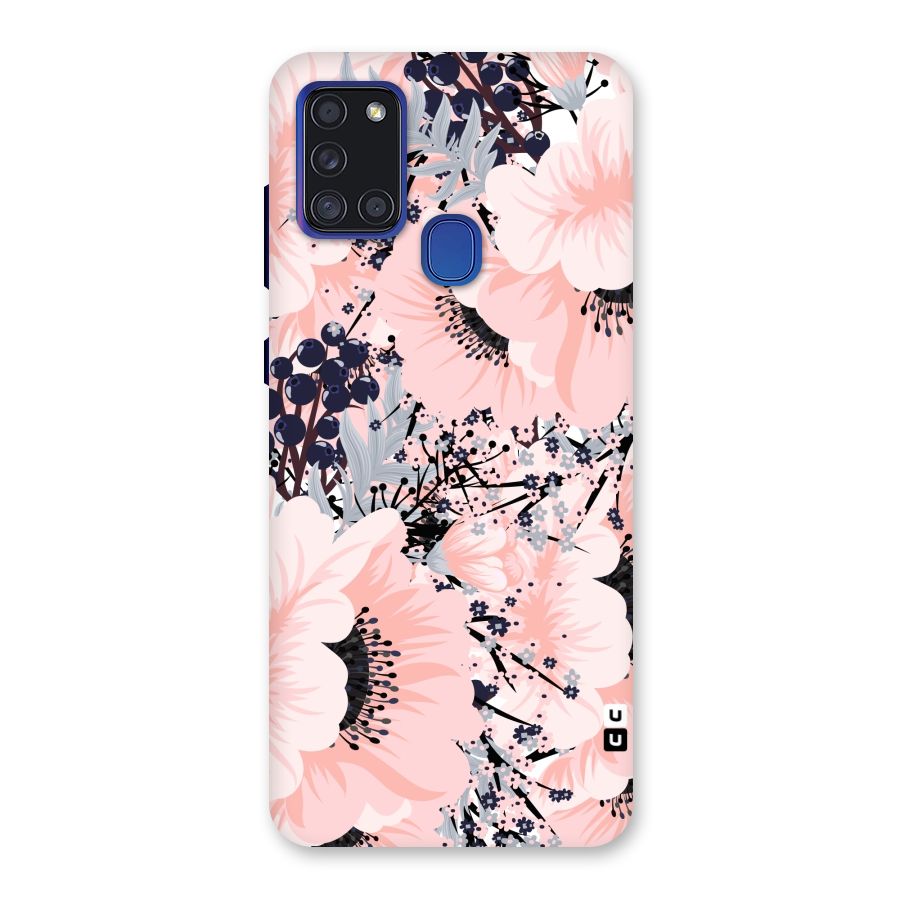 Beautiful Flowers Back Case for Galaxy A21s