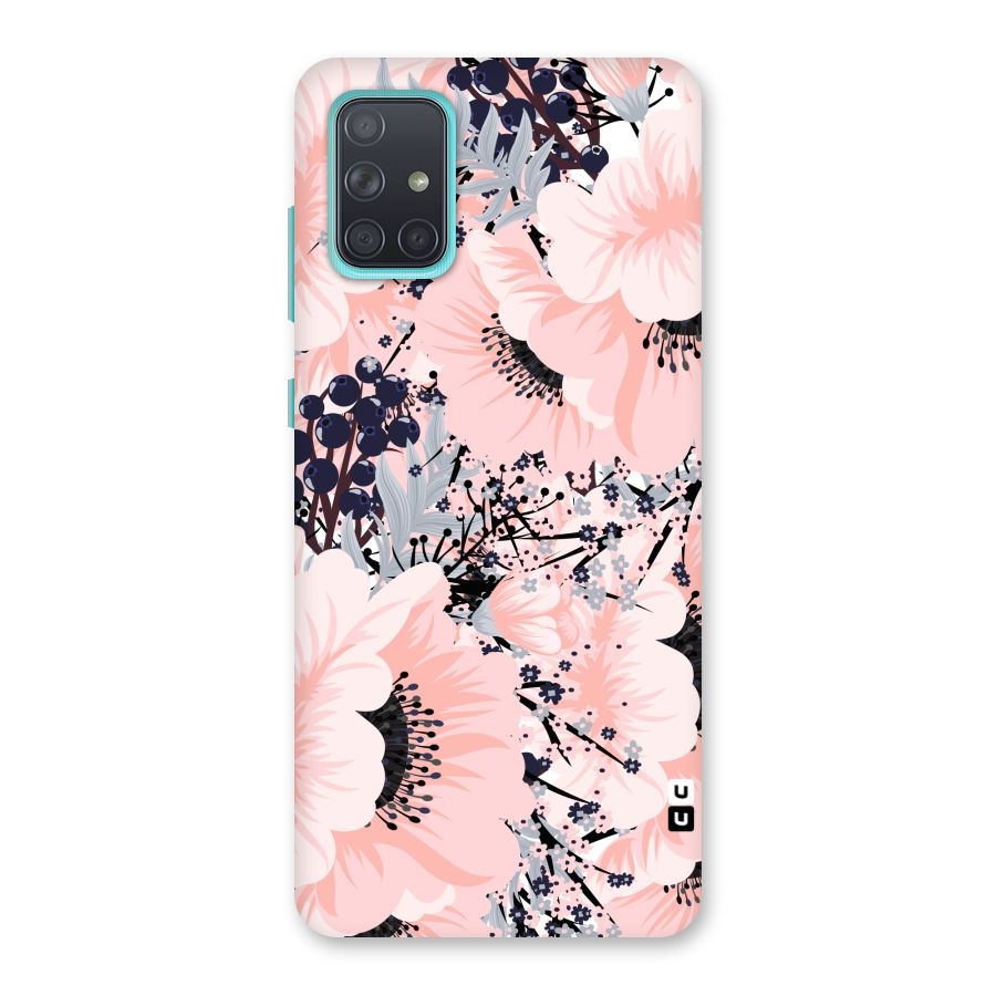 Beautiful Flowers Back Case for Galaxy A71