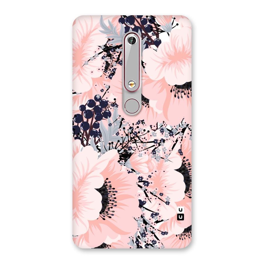 Beautiful Flowers Back Case for Nokia 6.1