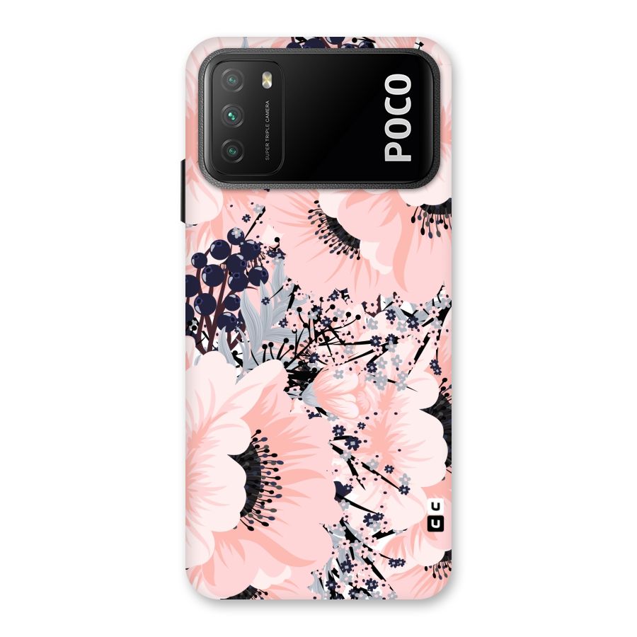 Beautiful Flowers Back Case for Poco M3