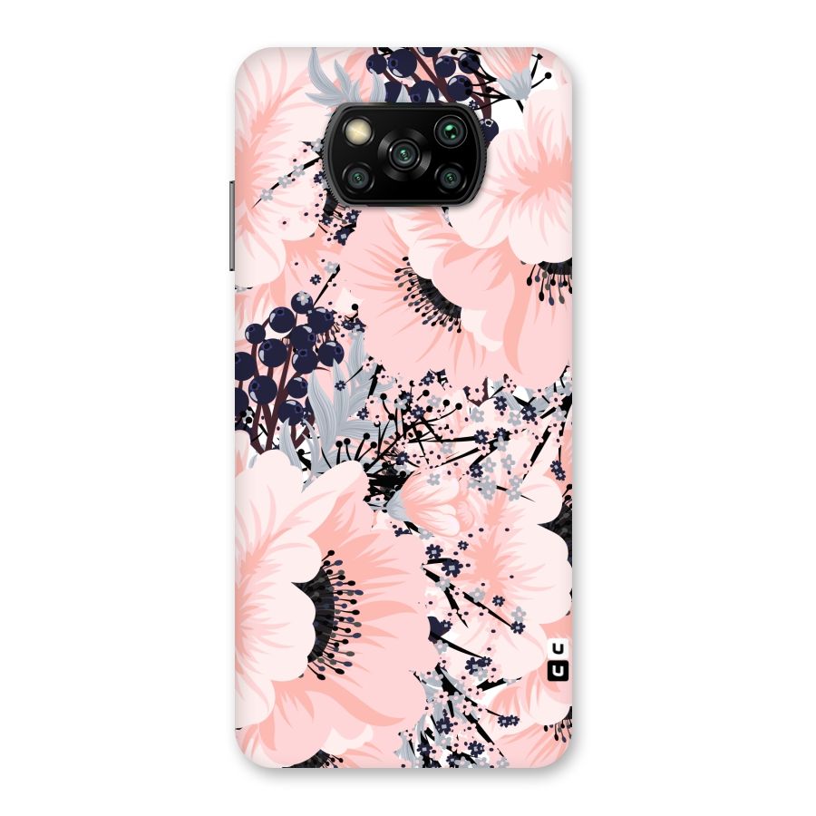 Beautiful Flowers Back Case for Poco X3
