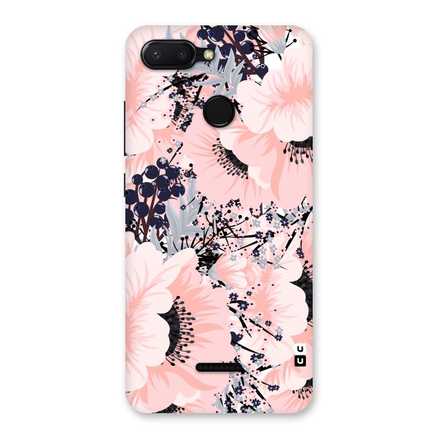 Beautiful Flowers Back Case for Redmi 6