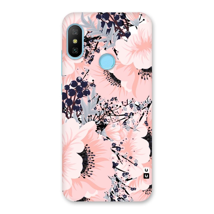 Beautiful Flowers Back Case for Redmi 6 Pro