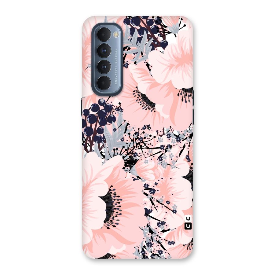 Beautiful Flowers Back Case for Reno4 Pro