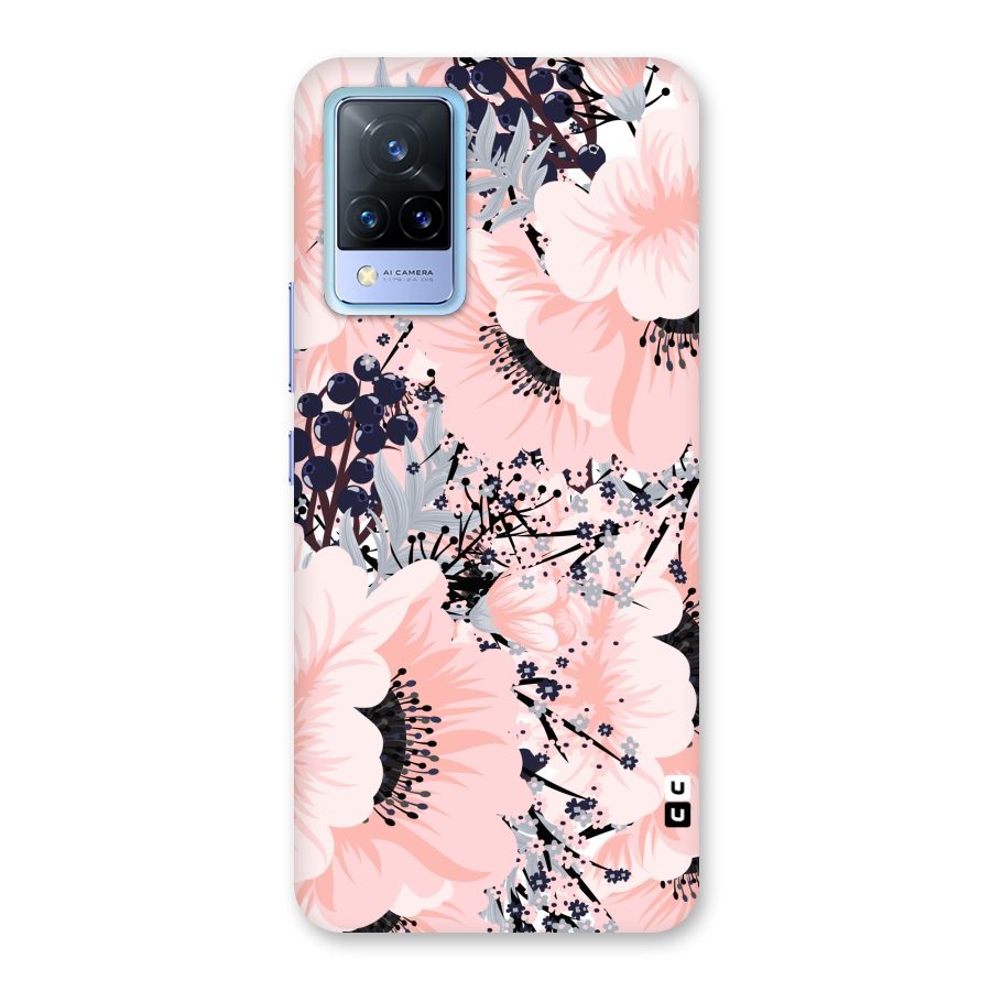 Beautiful Flowers Back Case for Vivo V21 5G