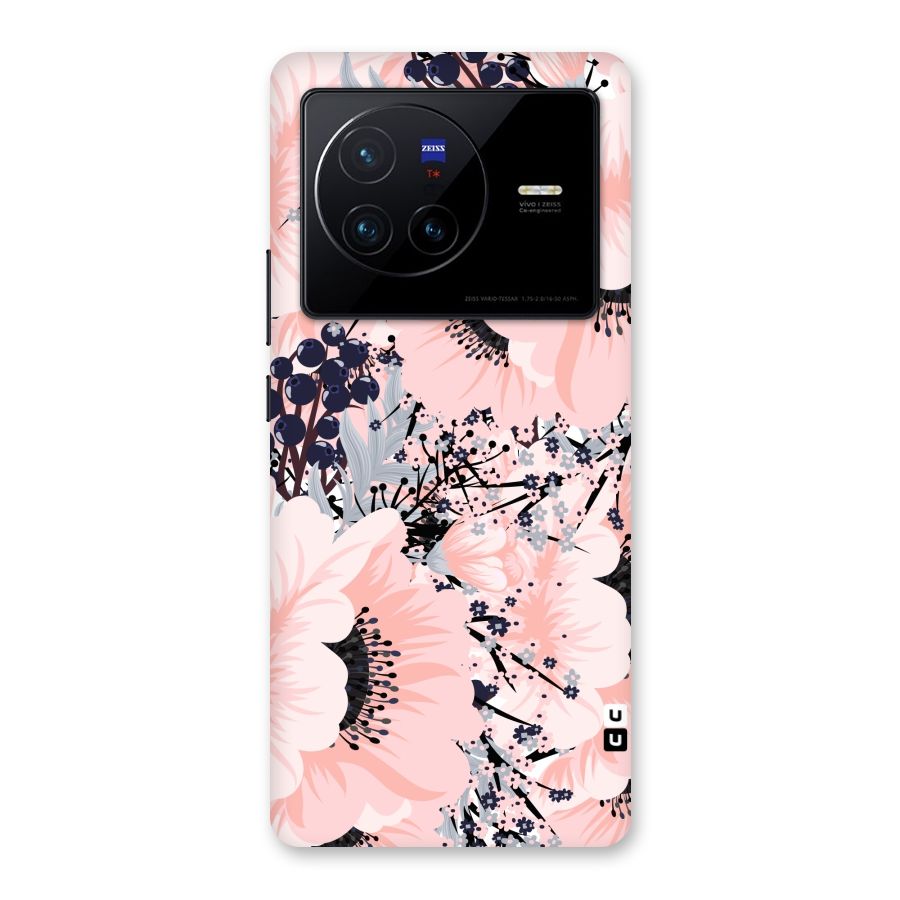 Beautiful Flowers Back Case for Vivo X80