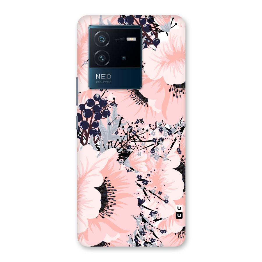 Beautiful Flowers Back Case for Vivo iQOO Neo 6 5G