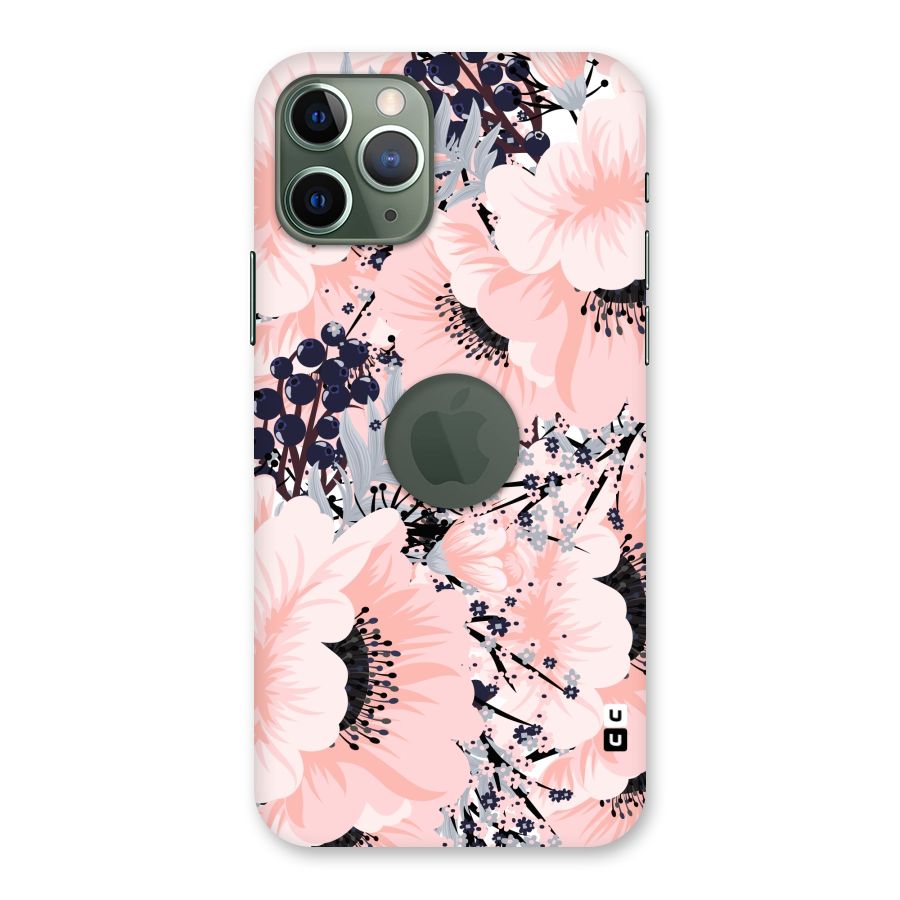 Beautiful Flowers Back Case for iPhone 11 Pro Logo  Cut