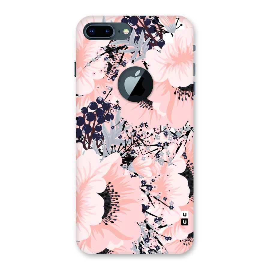 Beautiful Flowers Back Case for iPhone 7 Plus Logo Cut