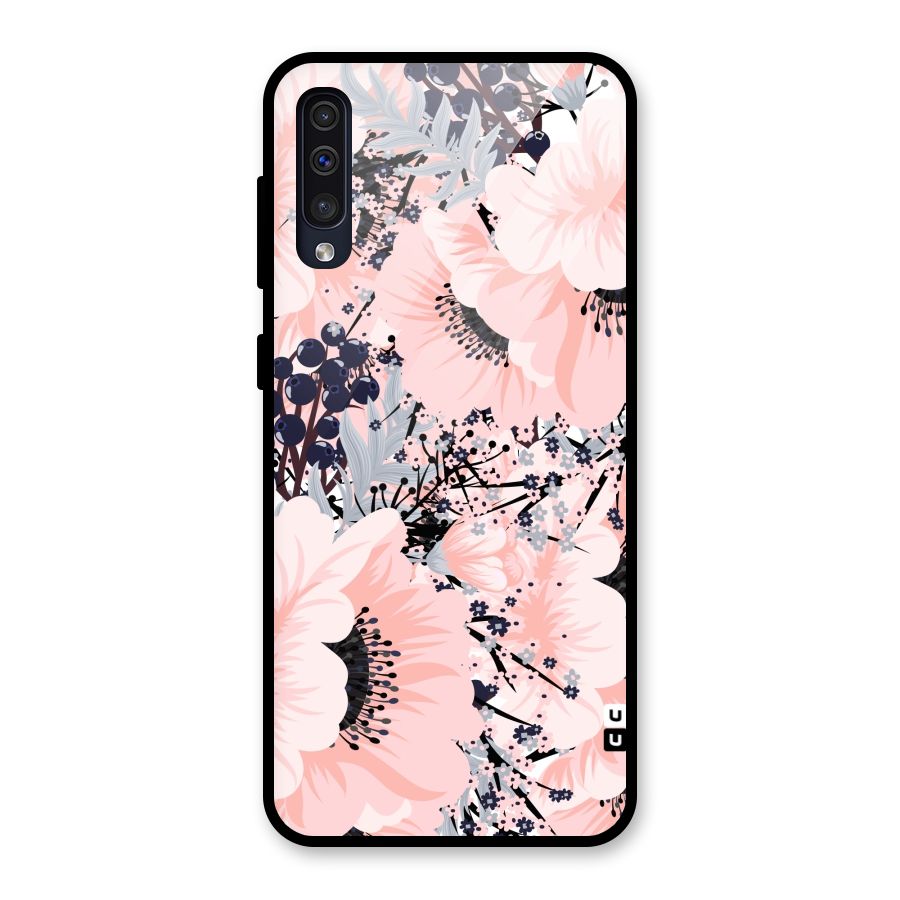 Beautiful Flowers Glass Back Case for Galaxy A50