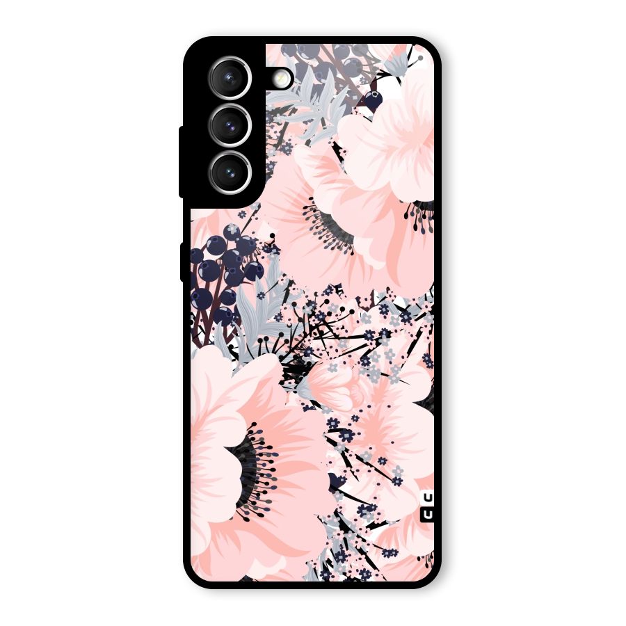 Beautiful Flowers Glass Back Case for Galaxy S21 5G