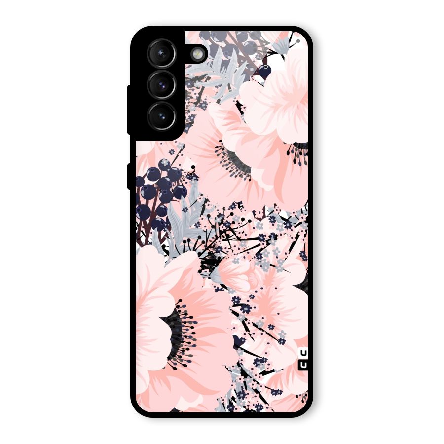 Beautiful Flowers Glass Back Case for Galaxy S21 Plus