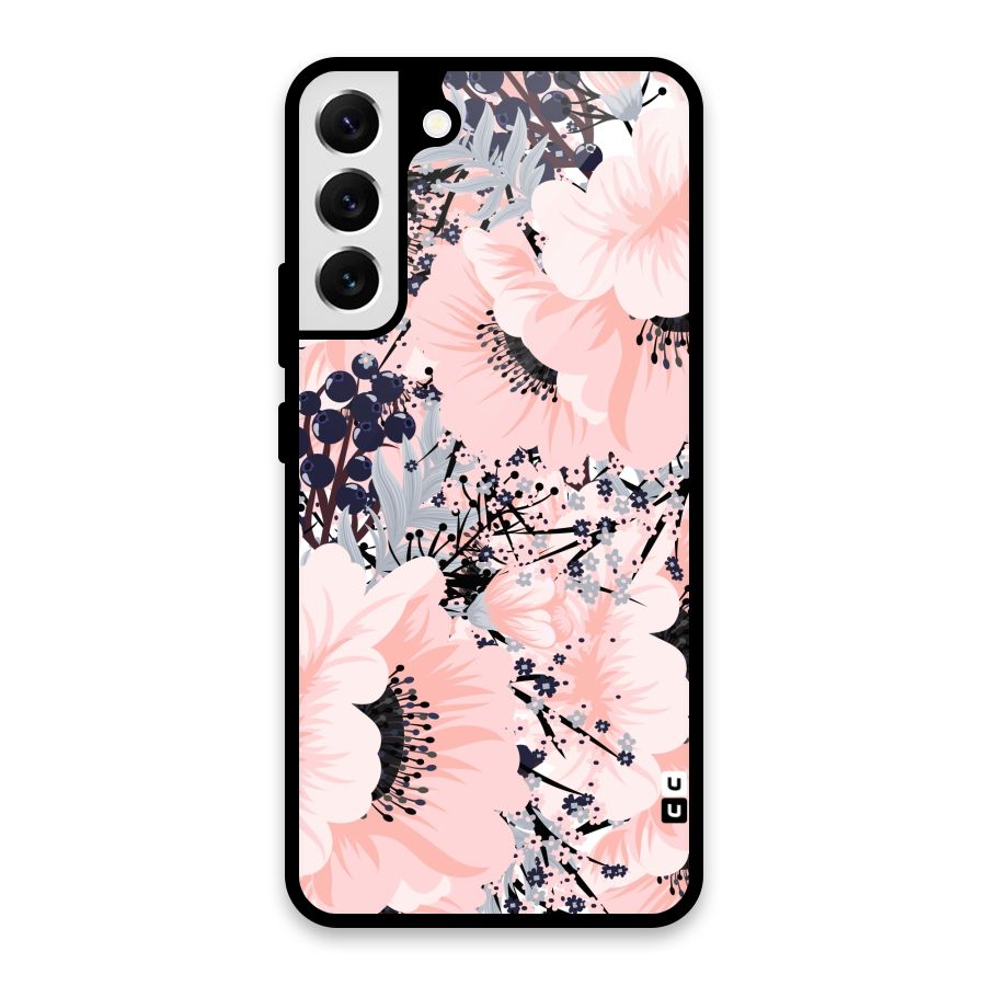 Beautiful Flowers Glass Back Case for Galaxy S22 Plus 5G