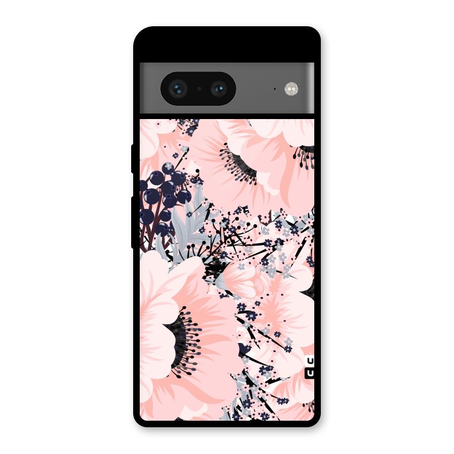 Beautiful Flowers Glass Back Case for Google Pixel 7