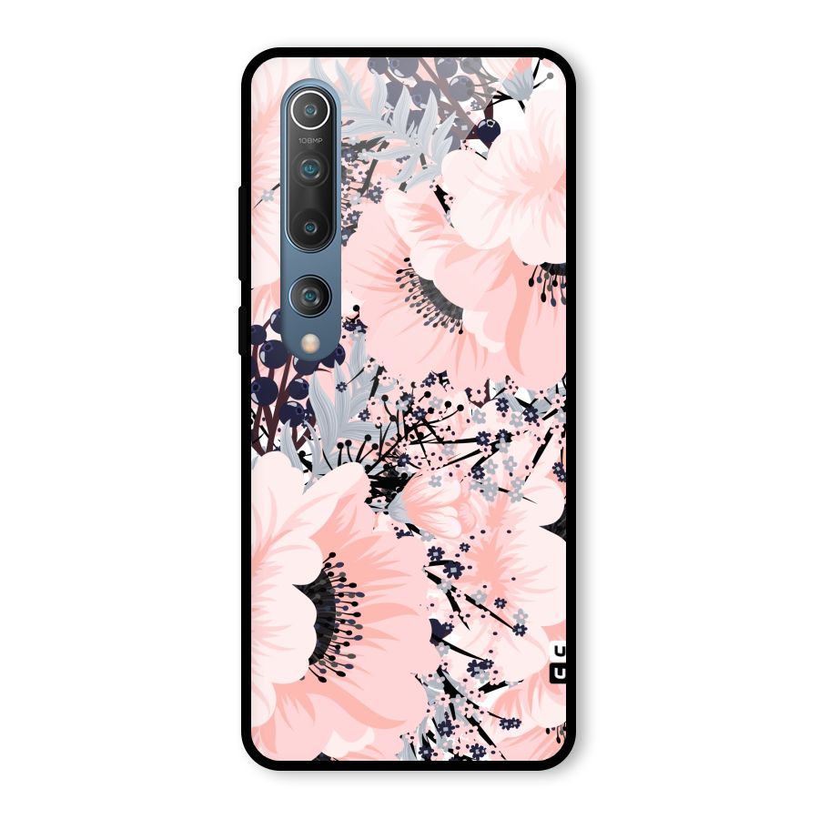 Beautiful Flowers Glass Back Case for Mi 10