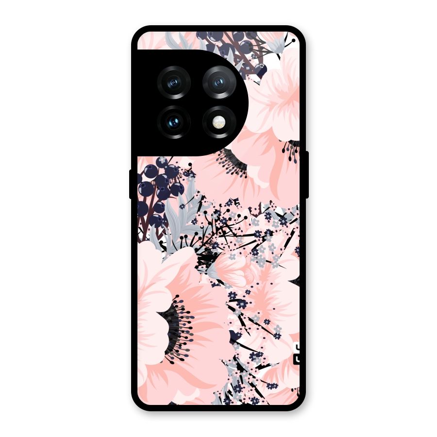 Beautiful Flowers Glass Back Case for OnePlus 11