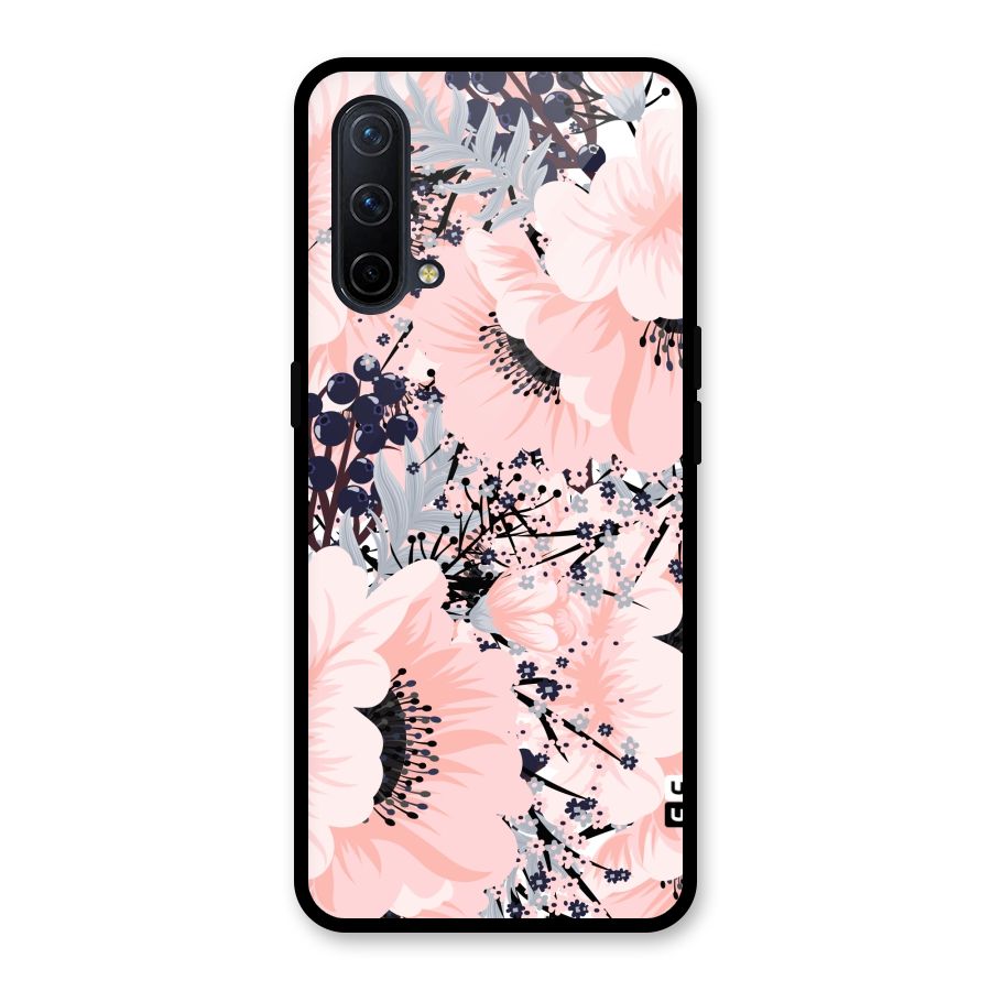 Beautiful Flowers Glass Back Case for OnePlus Nord CE 5G