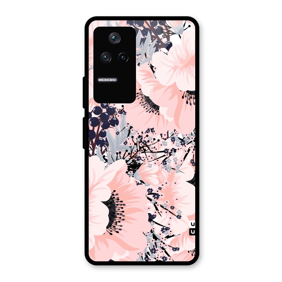 Beautiful Flowers Glass Back Case for Poco F4 5G