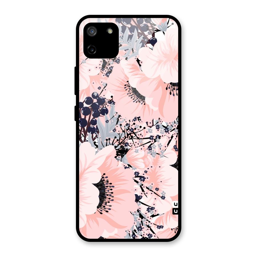 Beautiful Flowers Glass Back Case for Realme C11
