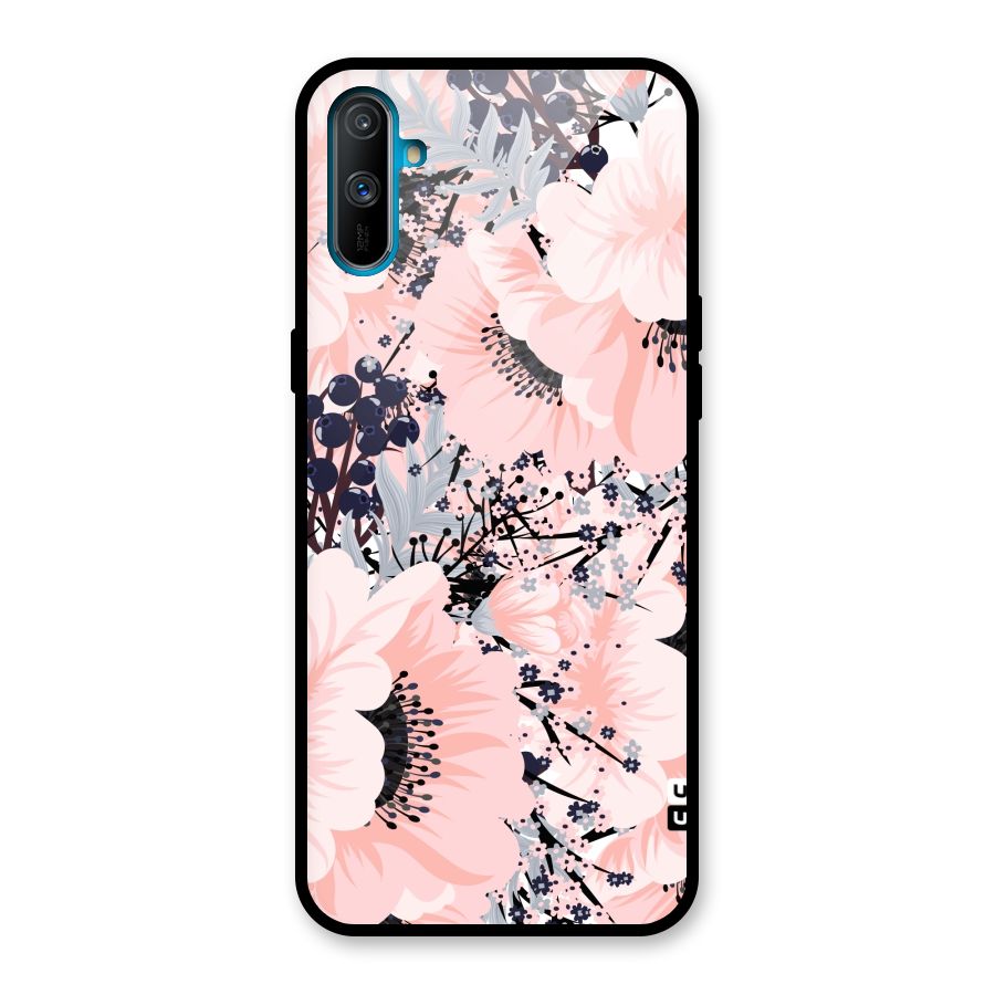 Beautiful Flowers Glass Back Case for Realme C3