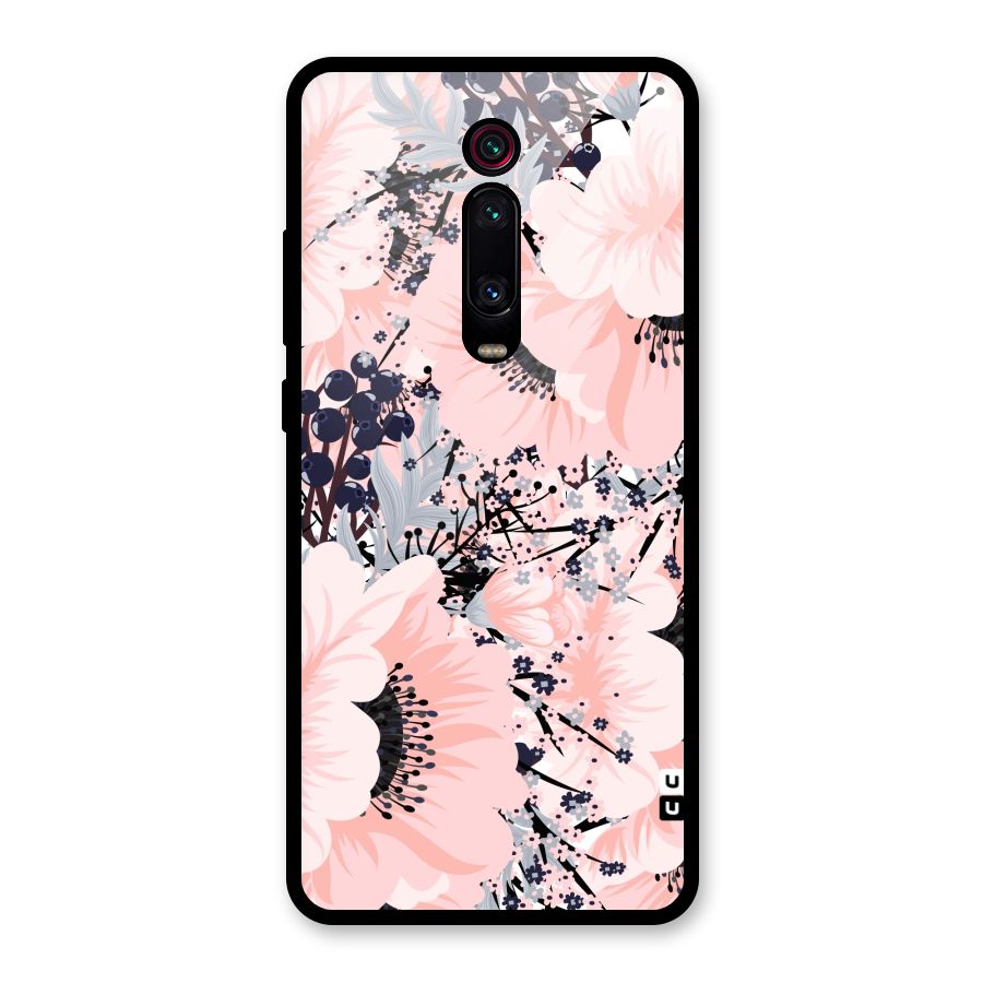 Beautiful Flowers Glass Back Case for Redmi K20