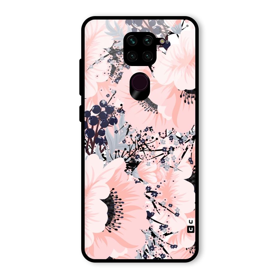 Beautiful Flowers Glass Back Case for Redmi Note 9