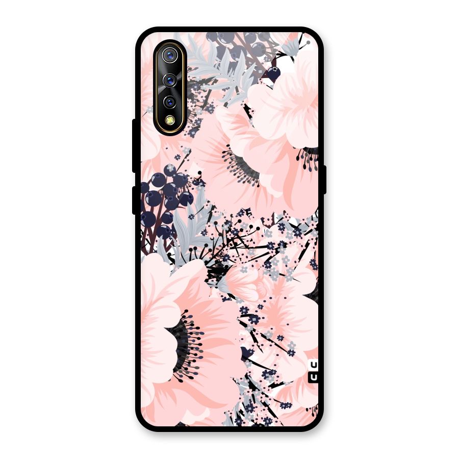 Beautiful Flowers Glass Back Case for Vivo S1