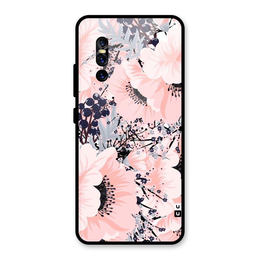 Beautiful Flowers Glass Back Case for Vivo V15 Pro