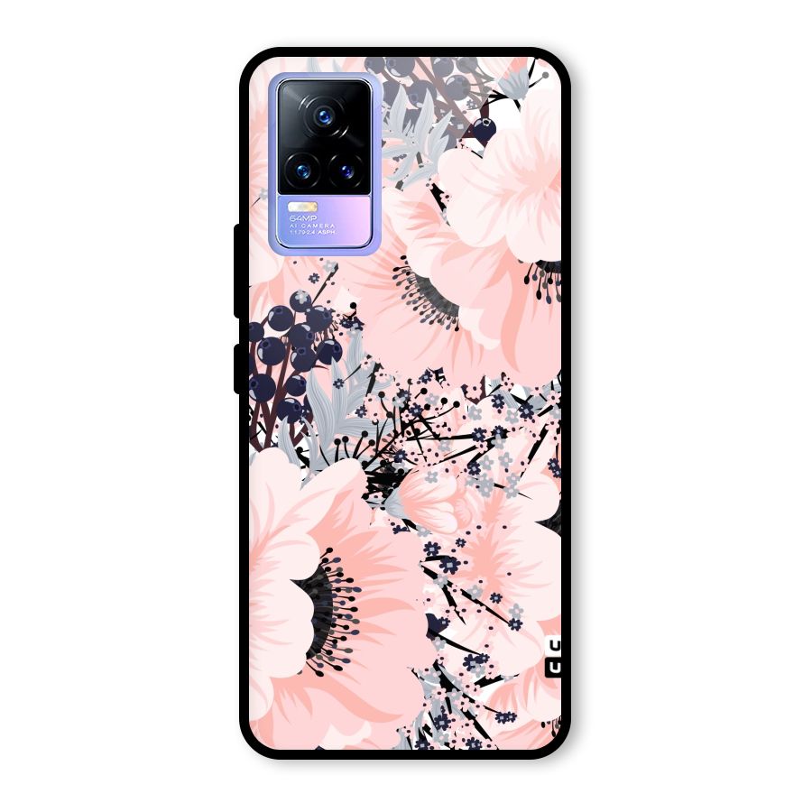 Beautiful Flowers Glass Back Case for Vivo Y73