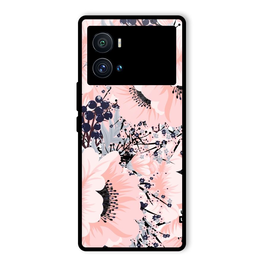 Beautiful Flowers Glass Back Case for Vivo iQOO 9 Pro