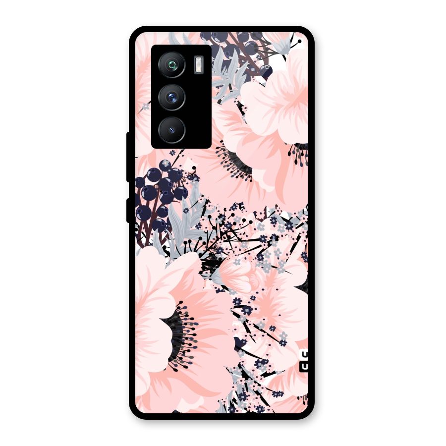 Beautiful Flowers Glass Back Case for Vivo iQOO 9 SE