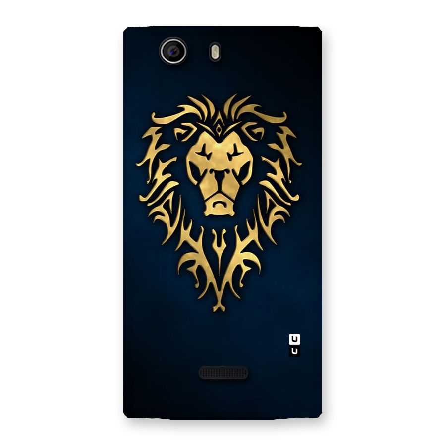 Beautiful Golden Lion Design Back Case for Canvas Nitro 2 E311
