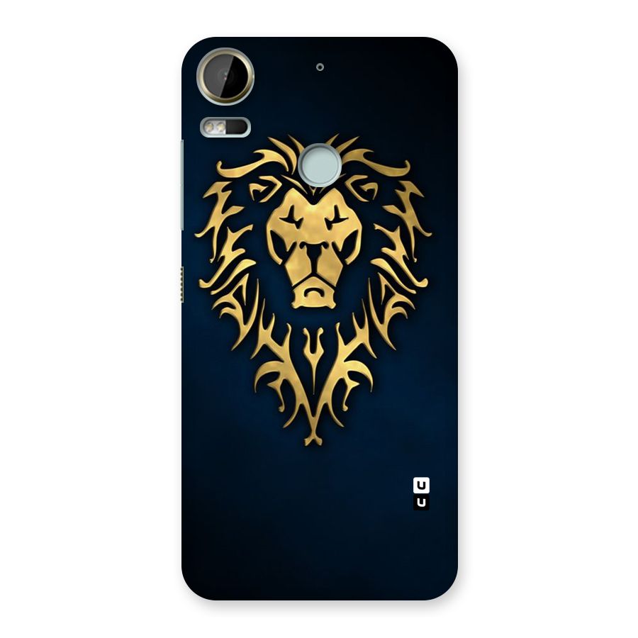 Beautiful Golden Lion Design Back Case for Desire 10 Pro