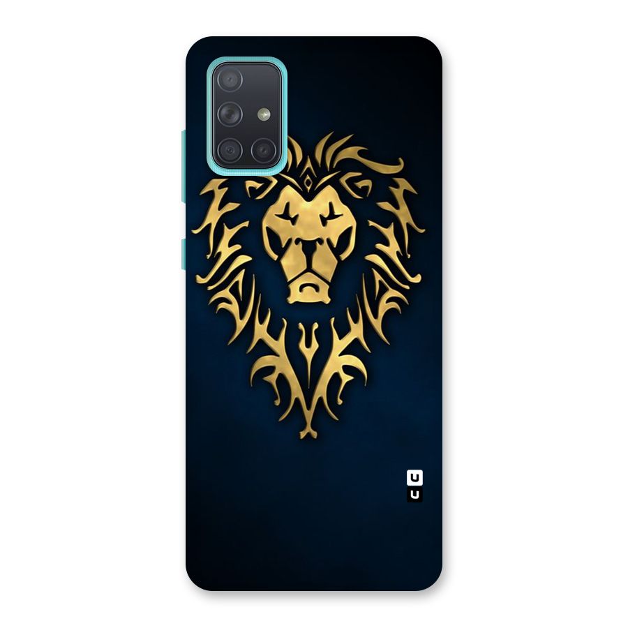 Beautiful Golden Lion Design Back Case for Galaxy A71