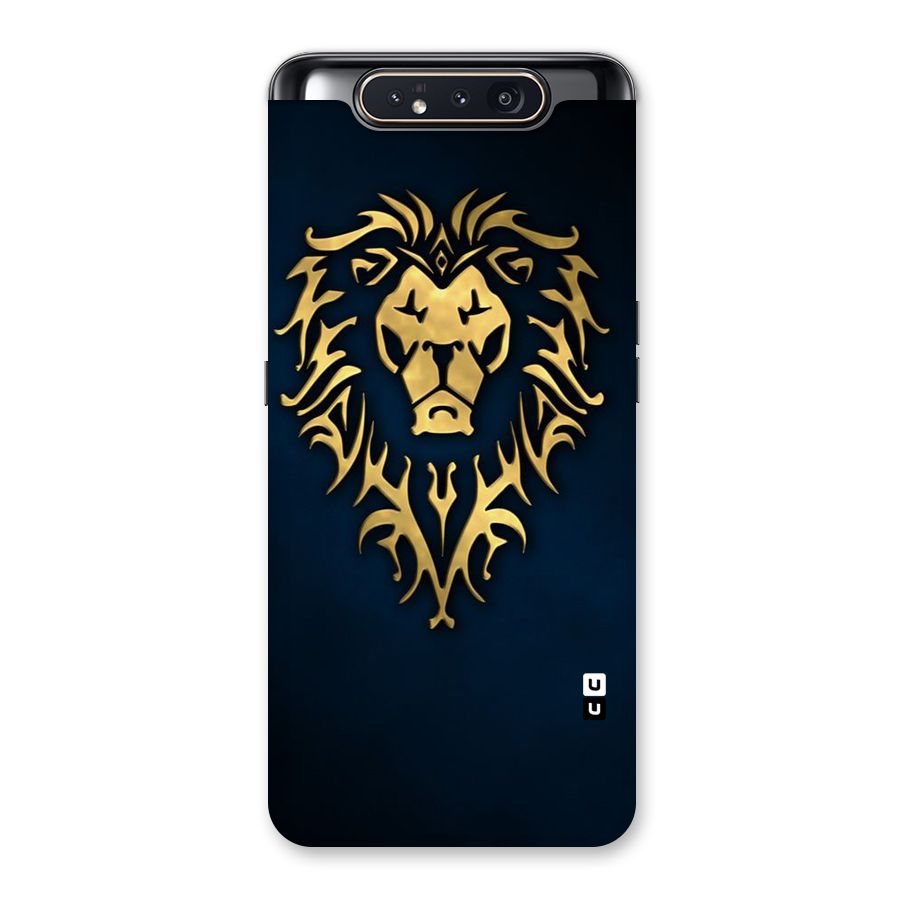 Beautiful Golden Lion Design Back Case for Galaxy A80